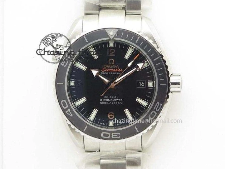 0412 Planet Ocean Master Chronometer Chrono SS OM 1:1 Best Edition Gray Dial On SS Bracelet A Reliable 8180